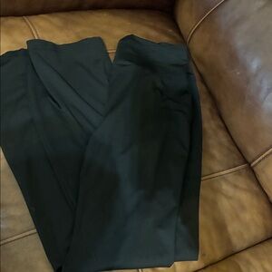 1 pair of black regular leggings and 1 pair of black flare leggings